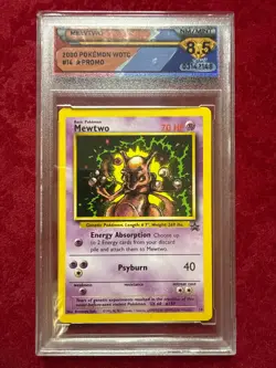 Pokemon TCG Mewtwo #14, Black Star Promo DSG 8.5 - Image 1