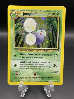 2000 Jumpluff #7/111 Holo LP Rare Pokemon Neo Genesis Vintage WOTC - Image 1