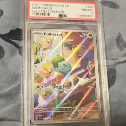 Pokemon Bulbasaur PSA Graded Illustration Rare 143/142 Stellar Crown Holo - Image 1