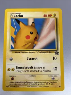Pikachu SNAP Promo 26/53 Wotc Black Star Promo Pokemon NM 01 - Image 1