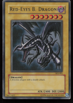 PL* Yugioh Red-Eyes Black Dragon SDJ-001 1st Edition Holo Rare Yu-Gi-Oh! - Image 1