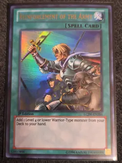 Yugioh Reinforcement of the Army LCJW-EN286 1st Edition NM - Image 1