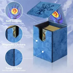 MTG Commander Deck Box with 2 Dividers, Fits 100+ Single Sleeved Cards - Image 5