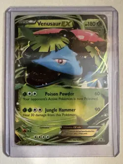 Pokemon TCG Card XY Venusaur EX Holo Black Star Promo XY28 Pokemon 2014 - Image 1