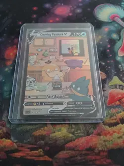 Pokemon card Cooking Psyduck V NM with top loader - Image 1