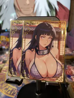 Goddess Story Metal Card Rare Waifu Anime Naruto Hinata - Image 1