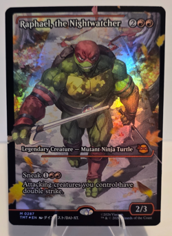 Magic TCG TMNT - Raphael, The Nightwatcher (Showcase) Foil *M 0287* - Image 1