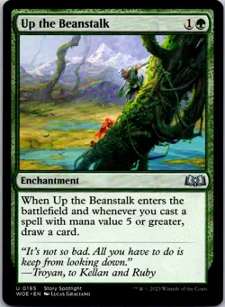 Up the Beanstalk U Wilds of Eldraine 195 NM - Image 1
