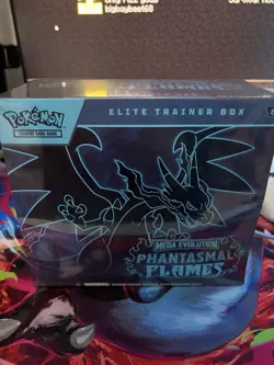Pokemon TCG Mega Evolution Phantasmal Flames Elite Trainer Box Sealed - Image 1