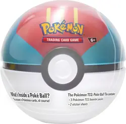 Pokemon TCG: Lure Poke Ball Tin New & Sealed 3 Booster Packs 2 Sticker Sheets - Image 1