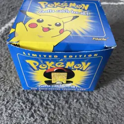 Pokemon Burger King 23k Gold Plated Trading Card PIKACHU Sealed In Blue Box - Image 2