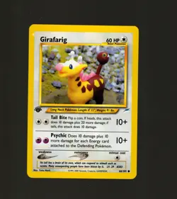 Pokemon TCG 1st Edition Girafarig 66/105 Neo Destiny Set - Near Mint/Mint 2002 - Image 1