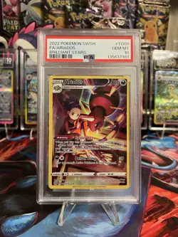 2022 Pokemon Brilliant Stars Ariados TG09/TG30 PSA 10 Gem Mint - Image 1