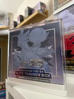 Pokemon Center Chilling Reign Ice Rider ETB Sealed w/ Target Clear Case - Image 1