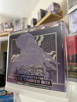 Pokemon Center Chilling Reign Shadow Rider ETB Sealed w/ Target Clear Case - Image 1