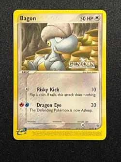 2003 Pokemon EX Dragon-Bagon #50-GEN CON Black Star Promo- Super Rare- NM - Image 2