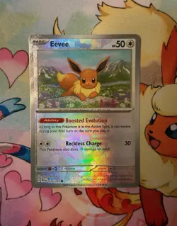 Eevee 074/131 Master Ball - Pokemon Prismatic Evolutions - English - NM - Image 1