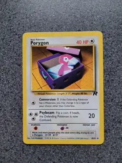 Pokemon Pokemon Porygon Non Holo Card 48/82 2000 excellent condition WOTC - Image 1