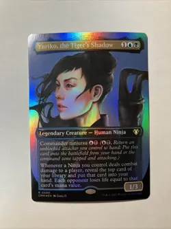 MTG Commander Masters #0690 Yuriko, the Tiger's Shadow Borderless Foil NM - Image 1