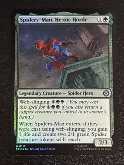 MTG Universes Beyond: Spider-man Spiders-Man, Heroic Horde Foil 0117 NM - Image 1