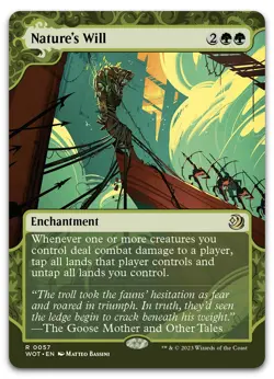 Nature's Will #57 (NM) Wilds of Eldraine WOT Magic MTG - Image 1