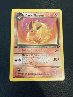 Pokemon - Dark Flareon - 1st Edition - Non Holo - 35/82 - Team Rocket Played - Image 1