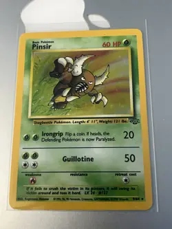 Pokemon TCG Pinsir 9/64 Jungle Holo Rare WOTC 1999 LP Excellent - Image 2