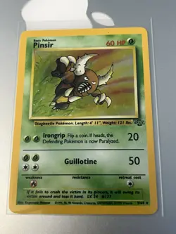 Pokemon TCG Pinsir 9/64 Jungle Holo Rare WOTC 1999 LP Excellent - Image 3