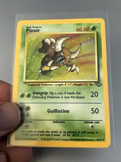 Pokemon TCG Pinsir 9/64 Jungle Holo Rare WOTC 1999 LP Excellent - Image 4