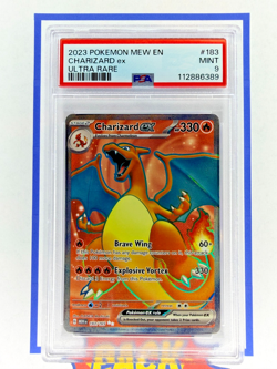 Charizard ex Pokemon 151 Mew English Ultra Rare 183/165 TCG PSA 9 Mint - Image 1