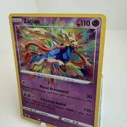 Zacian 082/185 Pokemon SWSH04: Vivid Voltage Amazing Rare NM - Image 2