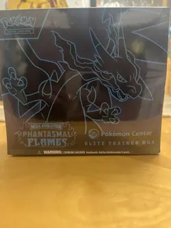 Phantasmal Flames Pokemon Center Exclusive Elite Trainer Box ETB SEALED - Image 1
