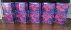 Lot 10 Pokemon TCG DARKNESS ABLAZE ETB Sword and Shield Elite Trainer Case Box - Image 1
