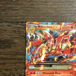 Pokemon M Blaziken EX XY86 Black Star Promo Holo – HP/Played – Mega Evolution - Image 2