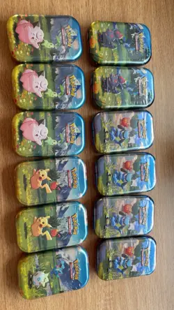 Pokemon TCG Ascended Heroes Mini Tin Lot x12 Sealed - Image 1