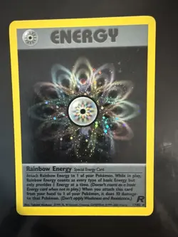 Pokemon TCG Rainbow Energy Special Card 17/82 HOLO MP Team Rocket Dark Set - Image 1