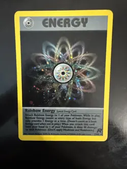 Pokemon TCG Rainbow Energy Special Card 17/82 HOLO MP Team Rocket Dark Set - Image 4