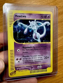 Pokemon TCG Mewtwo Expedition Base Set Holo Rare Card 020/165 Nintendo E-Reader - Image 2
