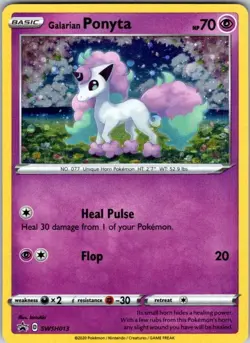 Galarian Ponyta Promo SWSH: Sword & Shield Promo Cards SWSH013 NM - Image 1