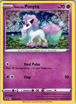 Galarian Ponyta Promo SWSH: Sword & Shield Promo Cards SWSH013 NM - Image 1