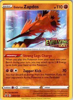 Galarian Zapdos - (Prerelease) Promo SWSH: Sword & Shield Promo Cards SWSH124 N - Image 1