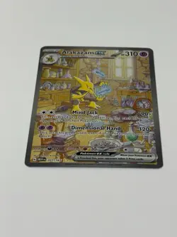 Pokemon Alakazam EX TCG Scarlet Violet-151 Holo Full Art Card 201/165 - Image 2