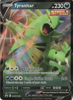 Tyranitar V SWSH109 Promo Holo SWSH: Sword & Shield Promo Cards NM Pokemon - Image 1