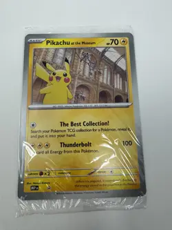 Pokemon TCG Pikachu At The Museum Promo Card Brand New & Sealed - Image 1