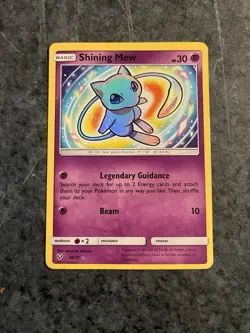 Shining Mew 40/73 Shining Legends Holo Pokemon Card -MP to HP+ - Image 1