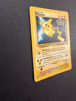 Pikachu Black Star Promo 4 Moderate Play WB gold Pokemon card - Image 2