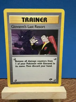 Pokemon TCG Giovanni's Last Resort 105/132 Gym Challenge WOTC Vintage Card - Image 1