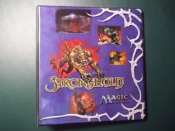 MTG Stronghold 1998 Ultra Pro Binder 3 Ring Magic The Gathering - Image 1