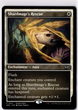 Shardmage's Rescue NM/M* PROMO Duskmourn ENGLISH 0411 mtg -UnltdCards - Image 1