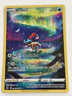 Keldeo Pokemon Sword & Shield Crown Zenith GG07/GG70 Galarian Gallery - Image 1